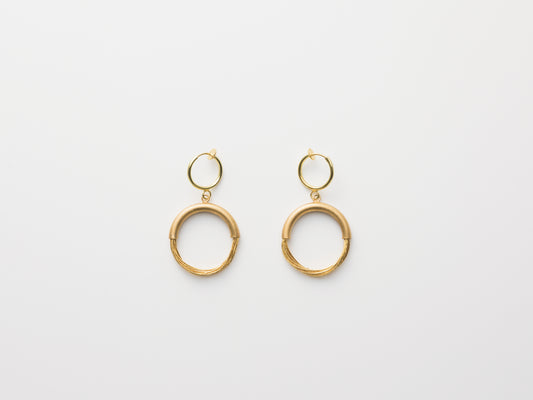 Gold Threads Clip-On Earrings