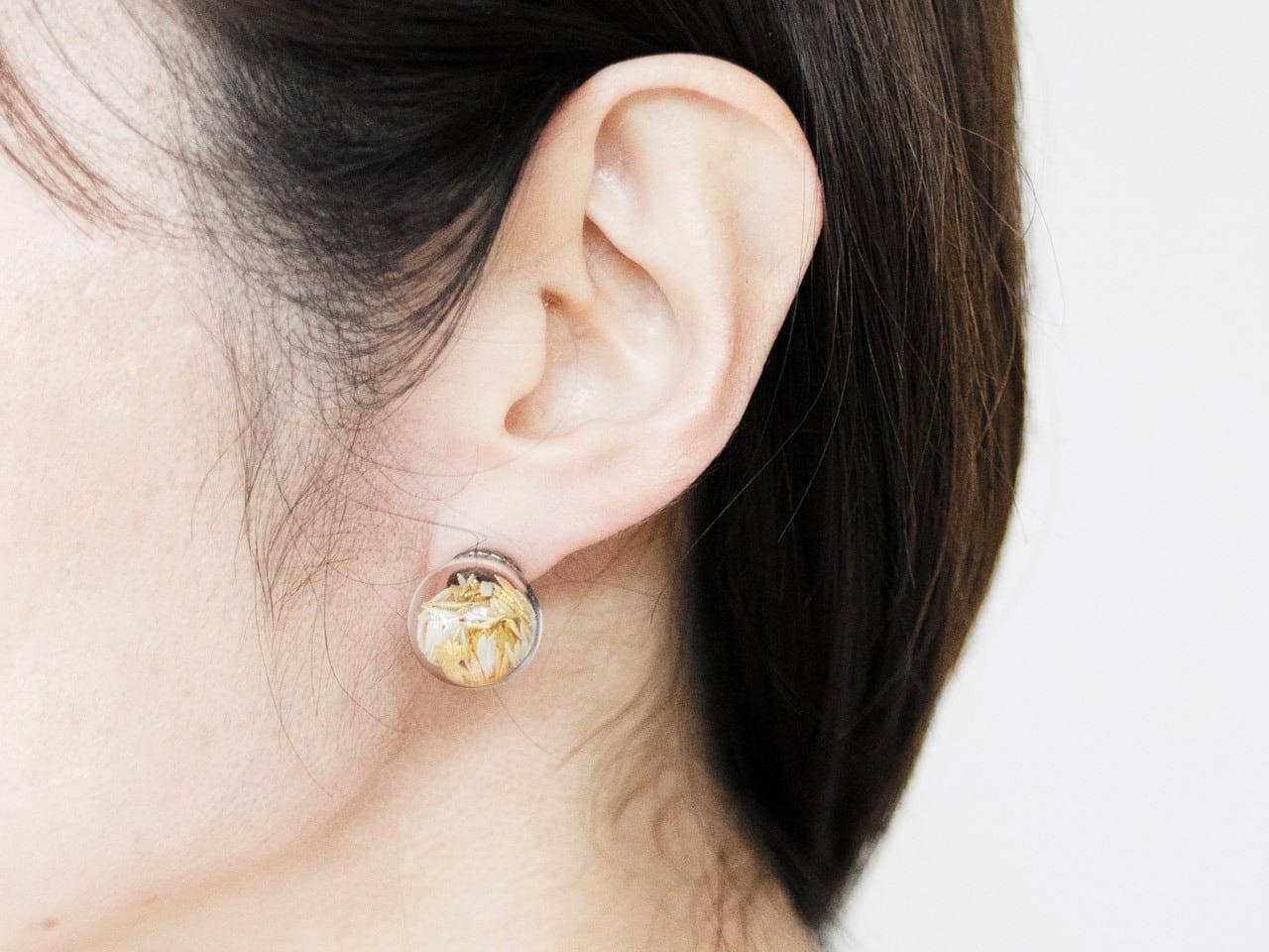 Tobikanna Earrings Gold Stud or Hook