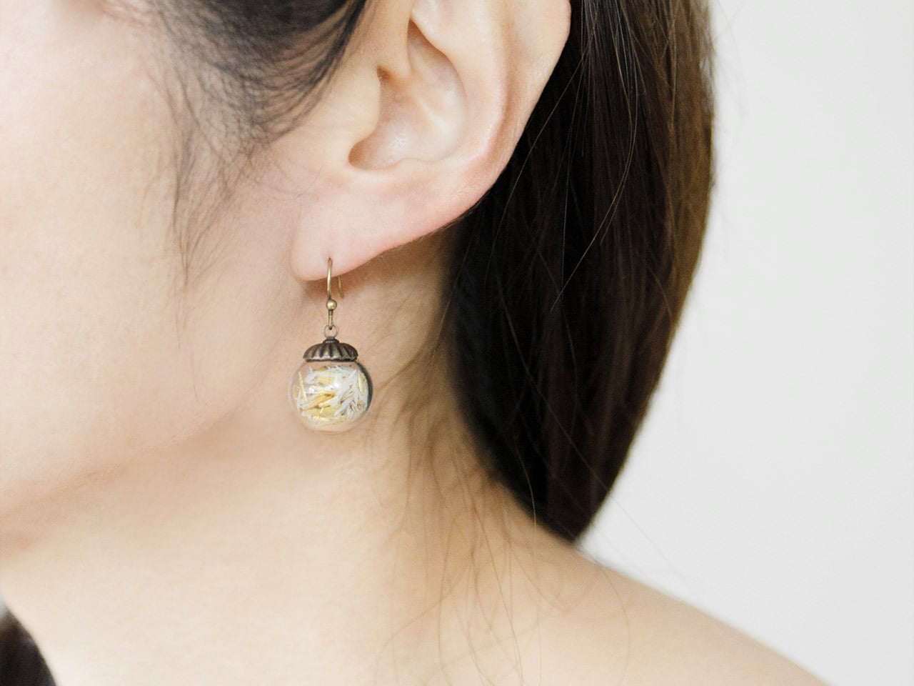 Tobikanna Earrings Gold Stud or Hook