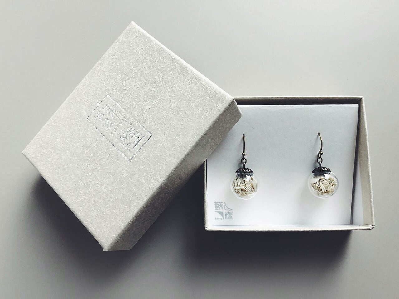 Tobikanna Earrings White Stud or Hook