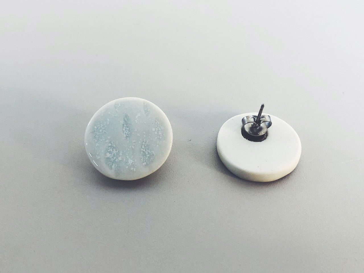 Tobikanna Pottery Earrings Blue or White