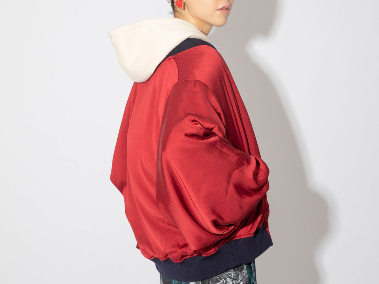 Jacket Reversible Red & Botanical Swallow