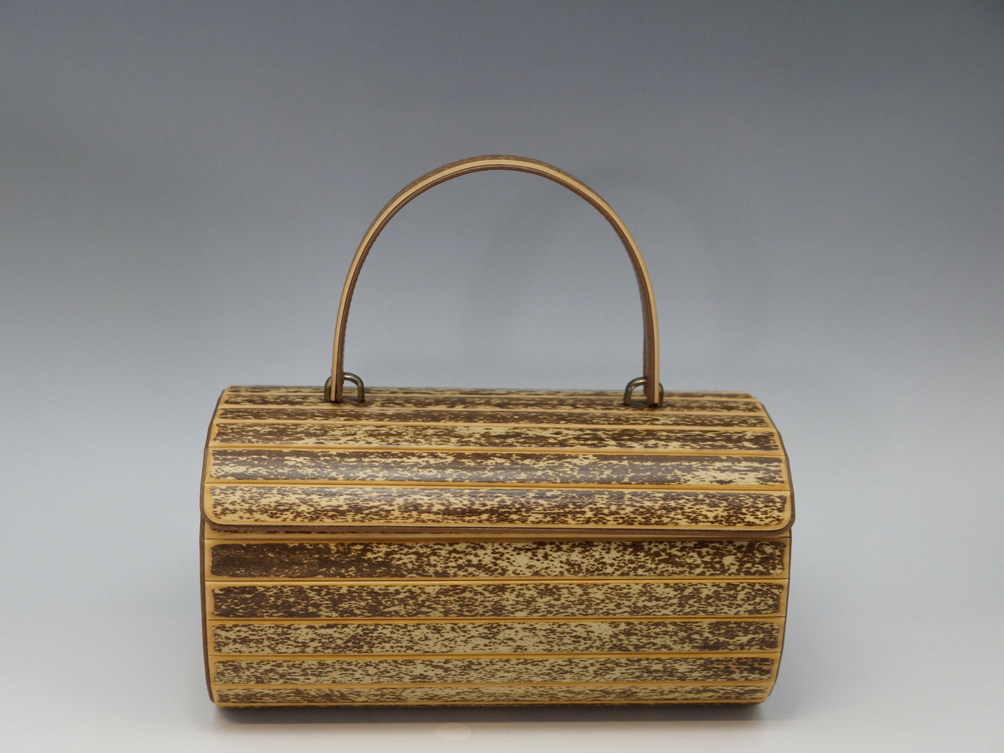 Round Handbag Tiger Bamboo