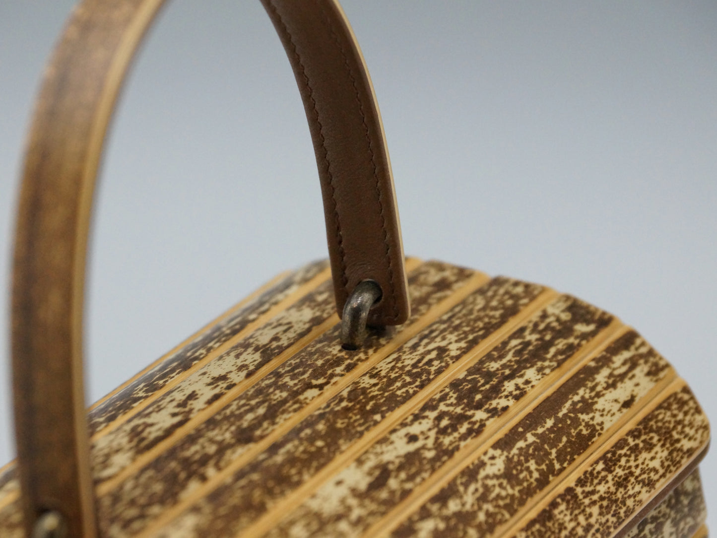 Round Handbag Tiger Bamboo