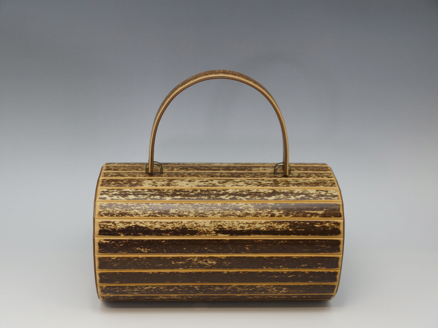 Round Handbag Tiger Bamboo