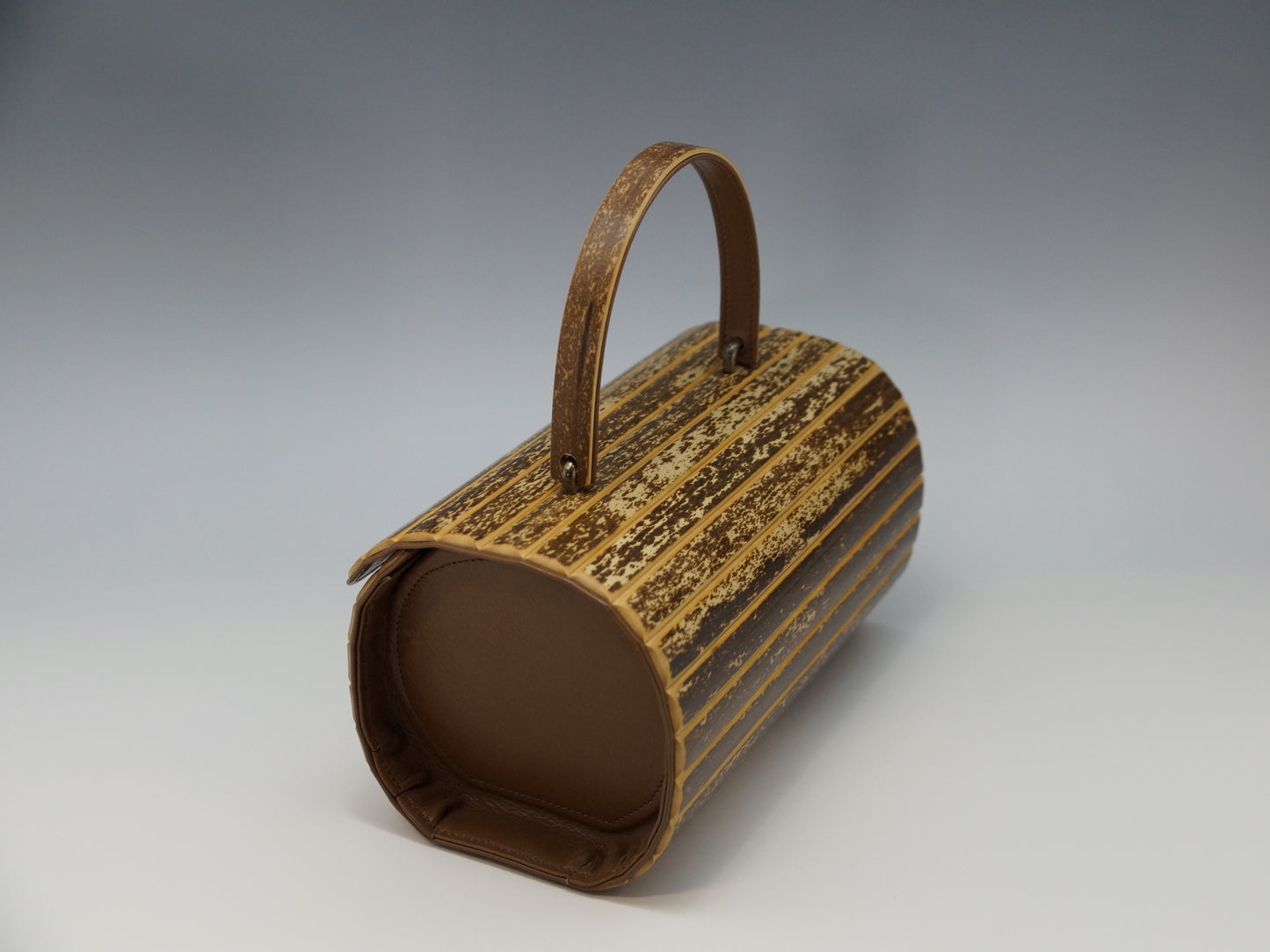 Round Handbag Tiger Bamboo