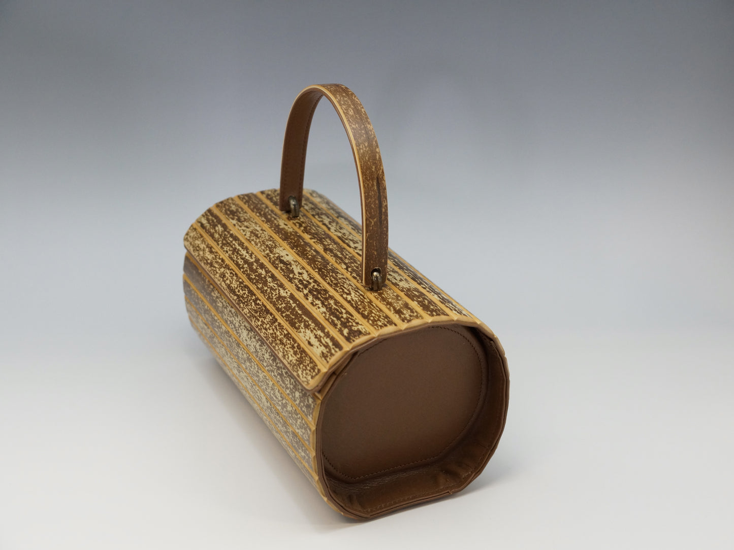 Round Handbag Tiger Bamboo